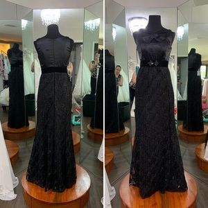 Size 4 mermaid black formal gown beautiful